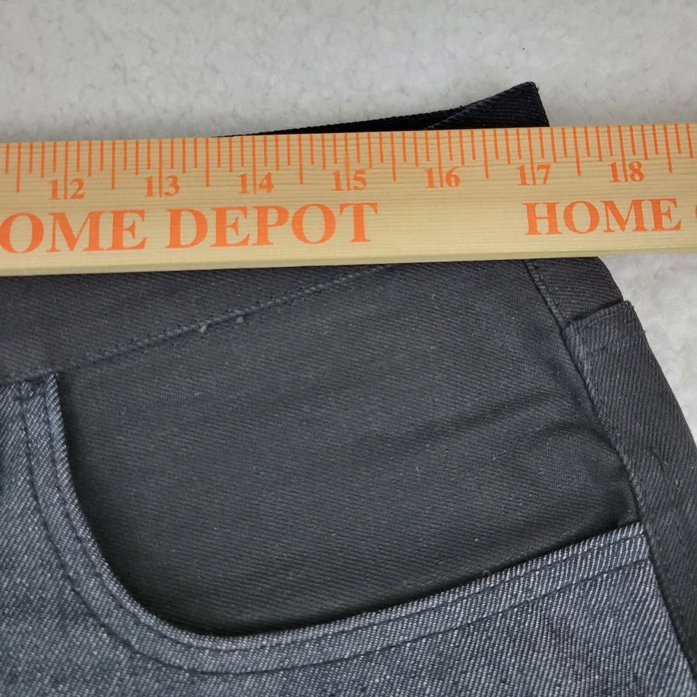 Rocawear Double Thigh Straight Leg Jeans Mens 34 x 33 Black Denim NWOT - Picture 3 of 14